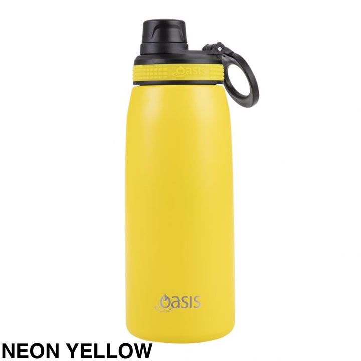 Oasis Sports Bottle W/ Screw Cap 780Ml Neon Yellow