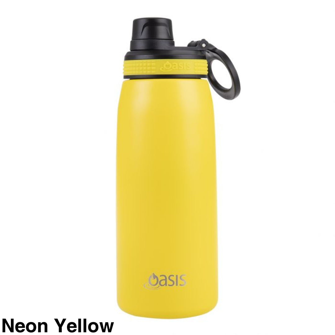 Oasis Sports Bottle W/ Screw Cap 780Ml Neon Yellow