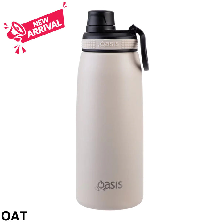 Oasis Sports Bottle w/ Screw Cap 780ml Oat