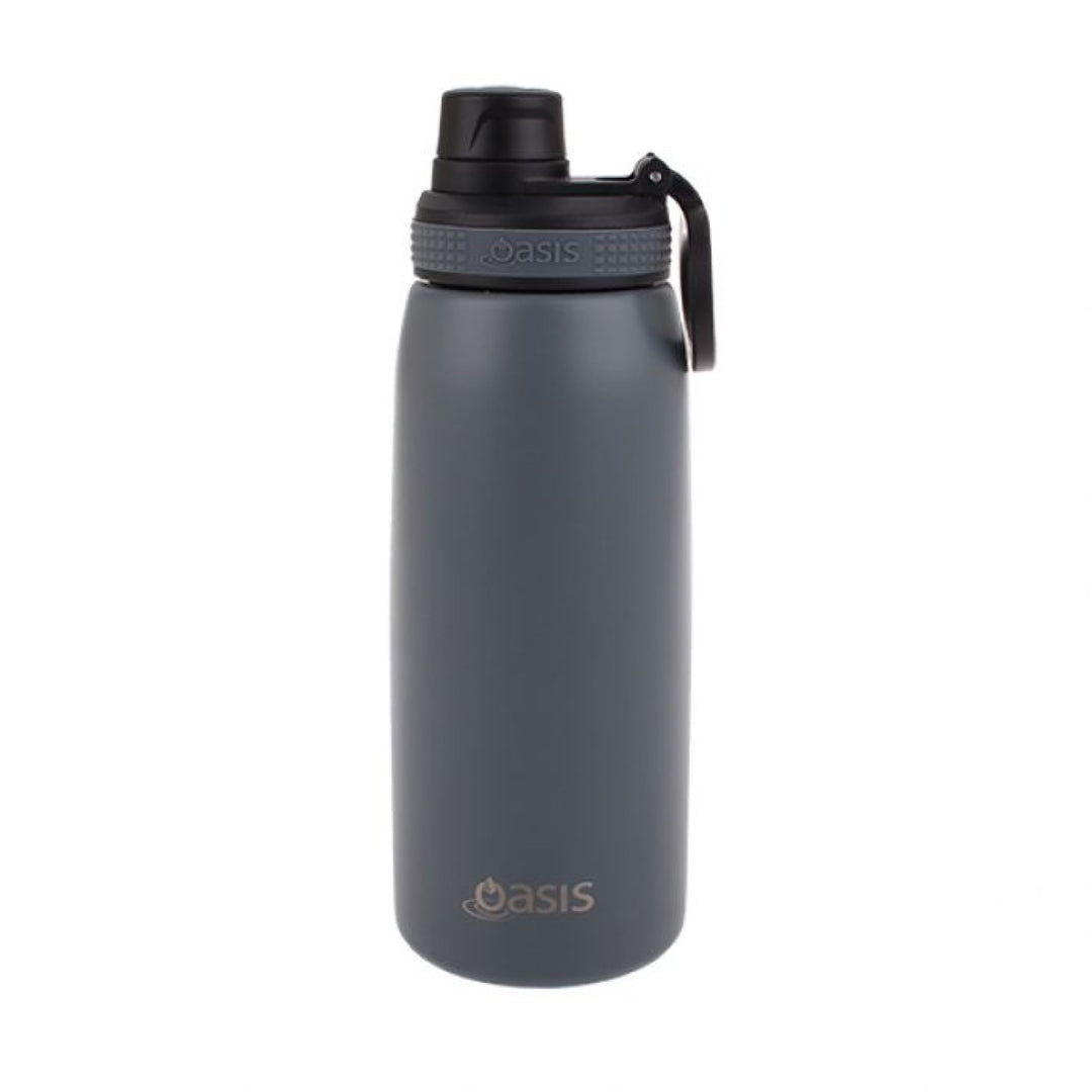 Oasis Sports Bottle W/ Screw Cap 780Ml Steel Grey