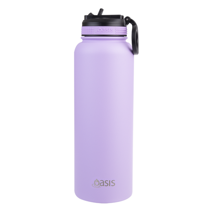 Oasis Sports Bottle W/ Sipper Straw Lid 1.1L Lavender