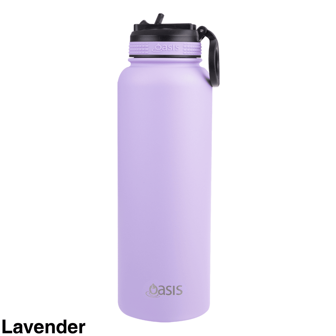 Oasis Sports Bottle W/ Sipper Straw Lid 1.1L Lavender