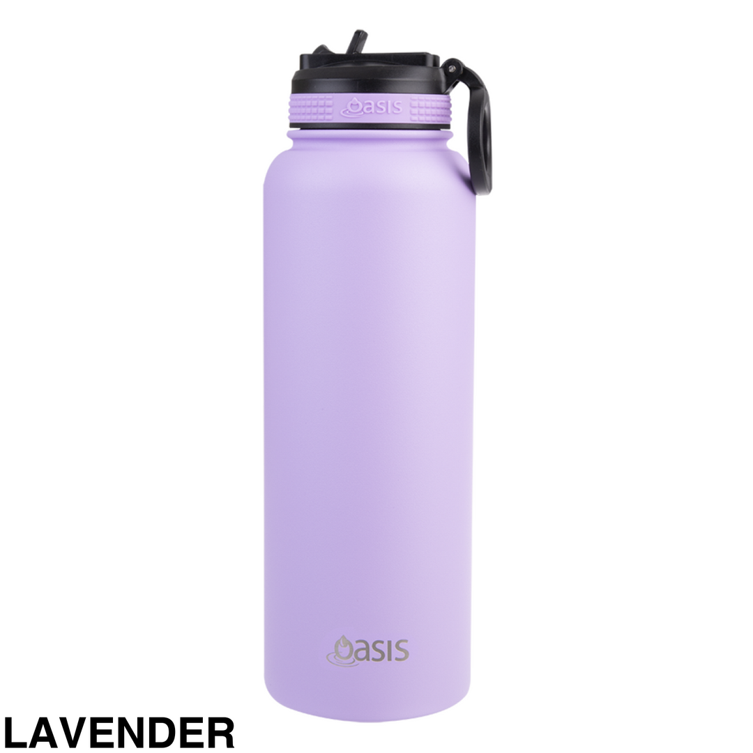 Oasis Sports Bottle W/ Sipper Straw Lid 1.1L Lavender