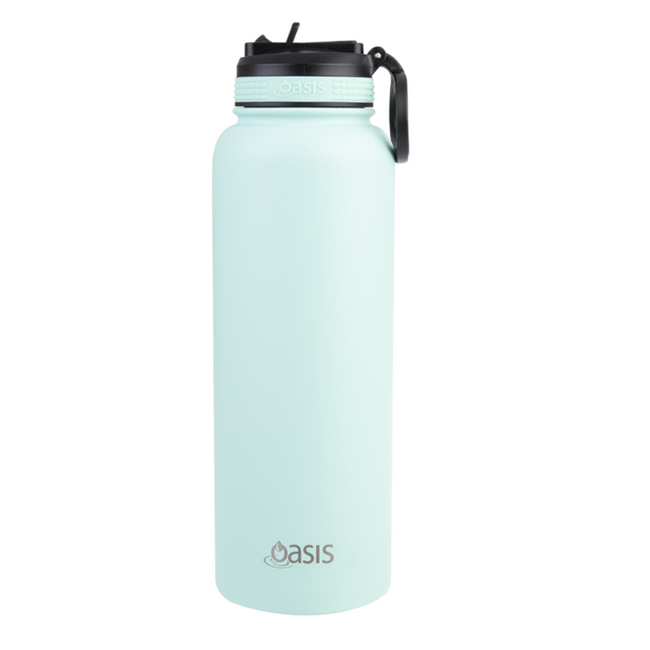 Oasis Sports Bottle W/ Sipper Straw Lid 1.1L Mint