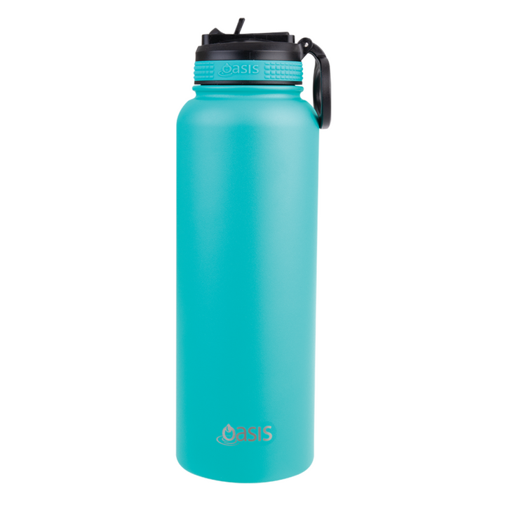 Oasis Sports Bottle W/ Sipper Straw Lid 1.1L Turquoise