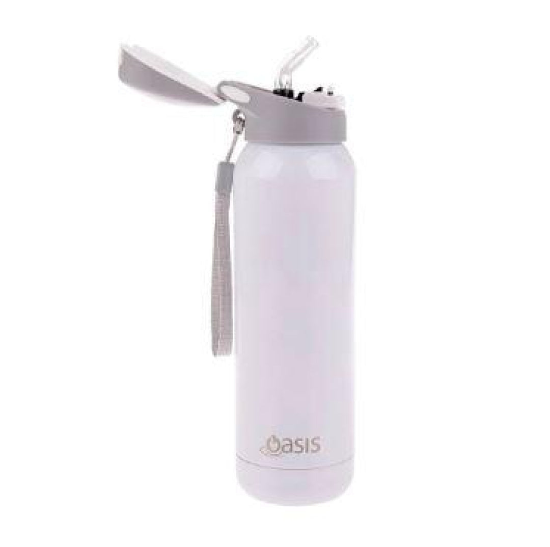 Oasis Stainless Steel Insulated Bottle With In-Built Straw 500Ml
