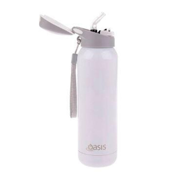 Oasis Stainless Steel Insulated Bottle With In-Built Straw 500Ml