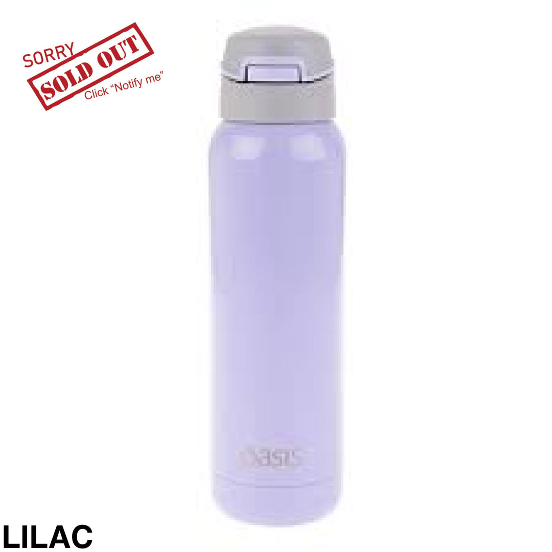 Oasis Stainless Steel Insulated Bottle With In-Built Straw 500Ml Lilac