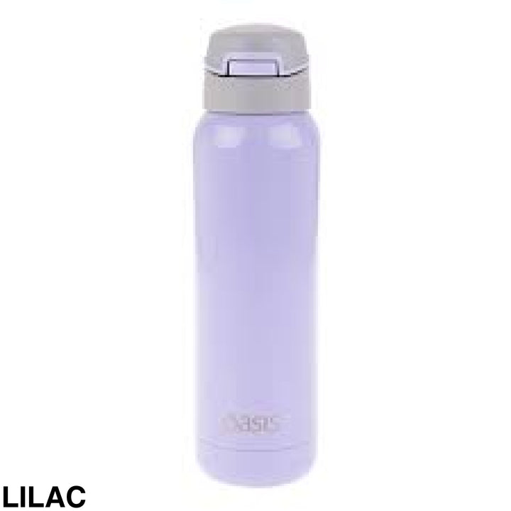 Oasis Stainless Steel Insulated Bottle With In-Built Straw 500Ml Lilac