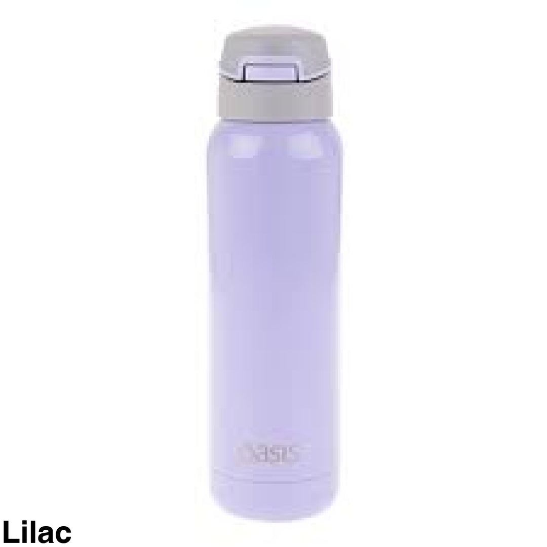 Oasis Stainless Steel Insulated Bottle With In-Built Straw 500Ml Lilac
