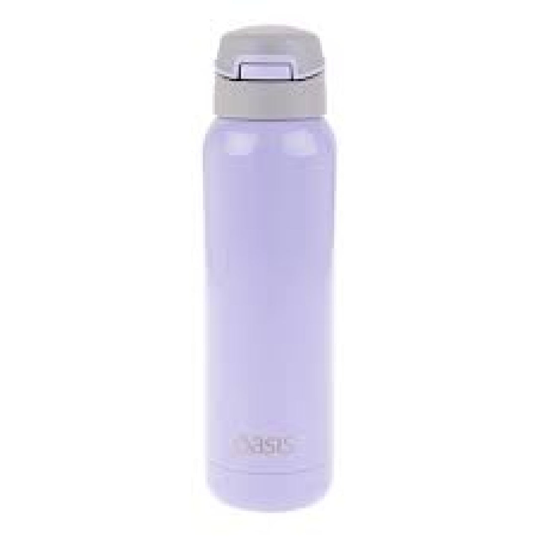 Oasis Stainless Steel Insulated Bottle With In-Built Straw 500Ml Lilac