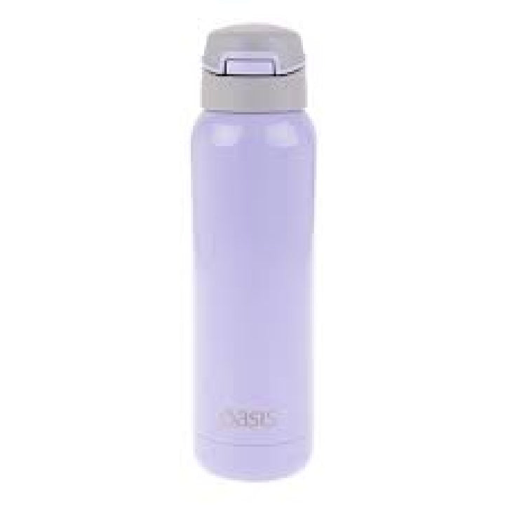 Oasis Stainless Steel Insulated Bottle With In-Built Straw 500Ml Lilac