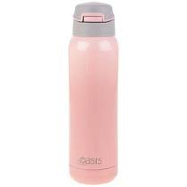 Oasis Stainless Steel Insulated Bottle With In-Built Straw 500Ml Pink
