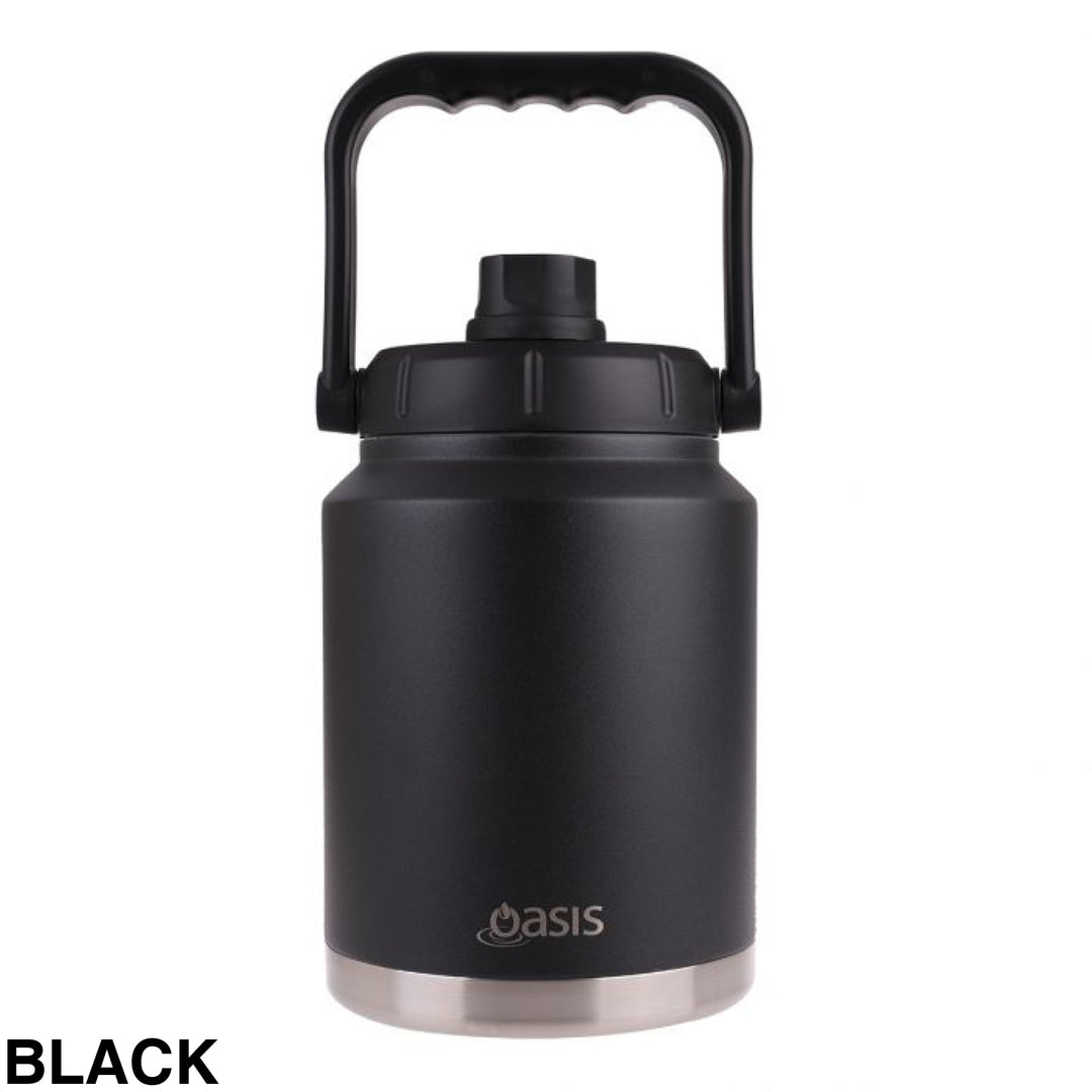 Oasis Stainless Steel Insulated Jug 2.1L Black