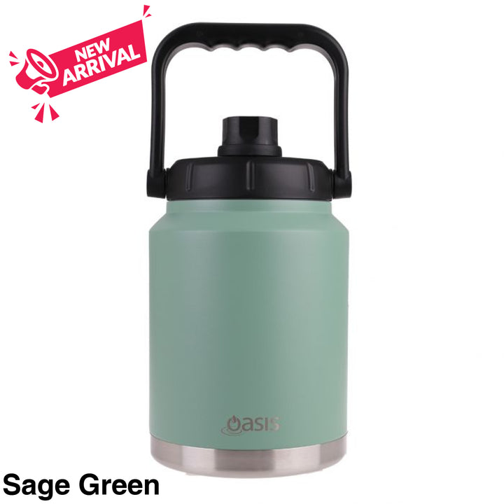 Oasis Stainless Steel Insulated Jug 2.1L Sage Green