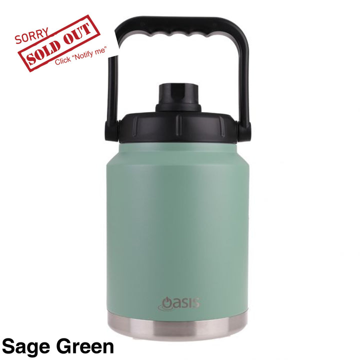 Oasis Stainless Steel Insulated Jug 2.1L Sage Green