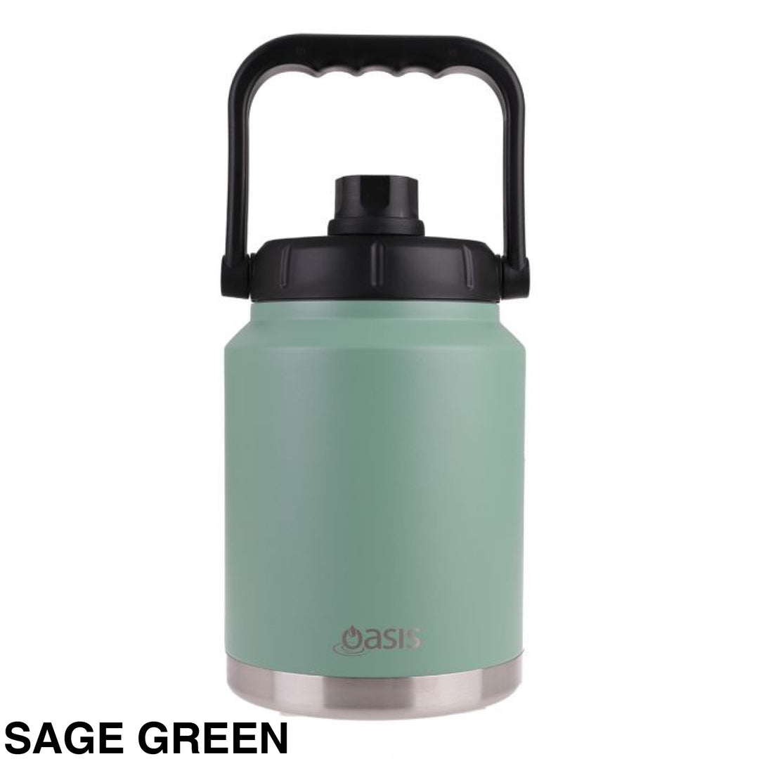 Oasis Stainless Steel Insulated Jug 2.1L Sage Green