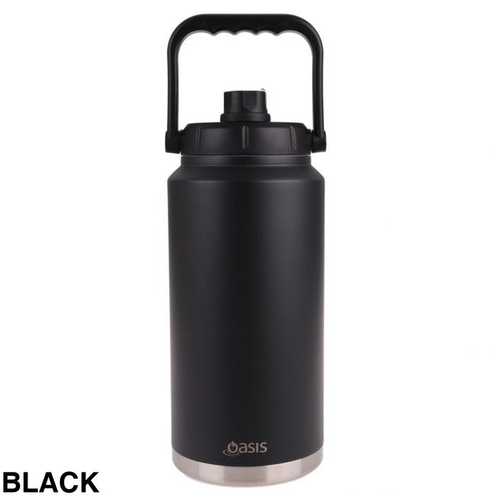 Oasis Stainless Steel Insulated Jug 3.8L Black