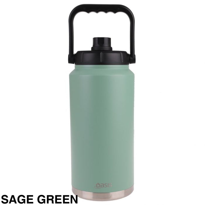 Oasis Stainless Steel Insulated Jug 3.8L Sage Green