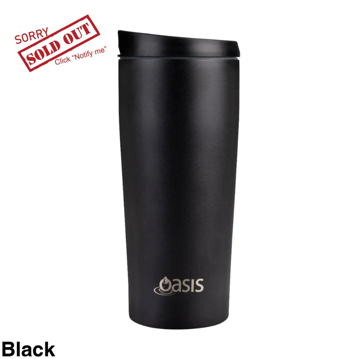 Oasis Stainless Steel Insulated Travel Mug 600Ml Black