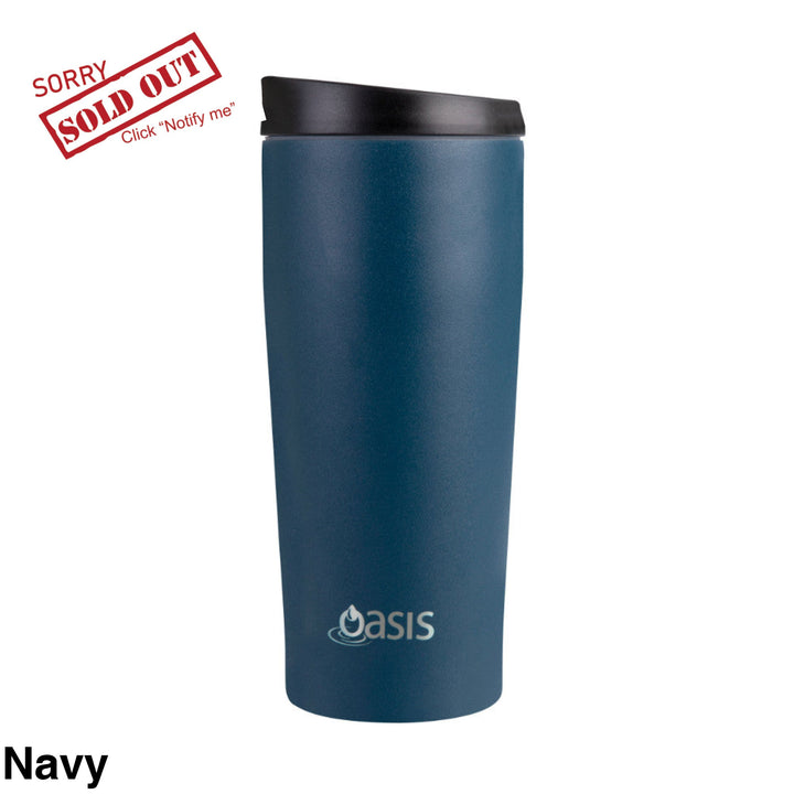 Oasis Stainless Steel Insulated Travel Mug 600Ml Navy