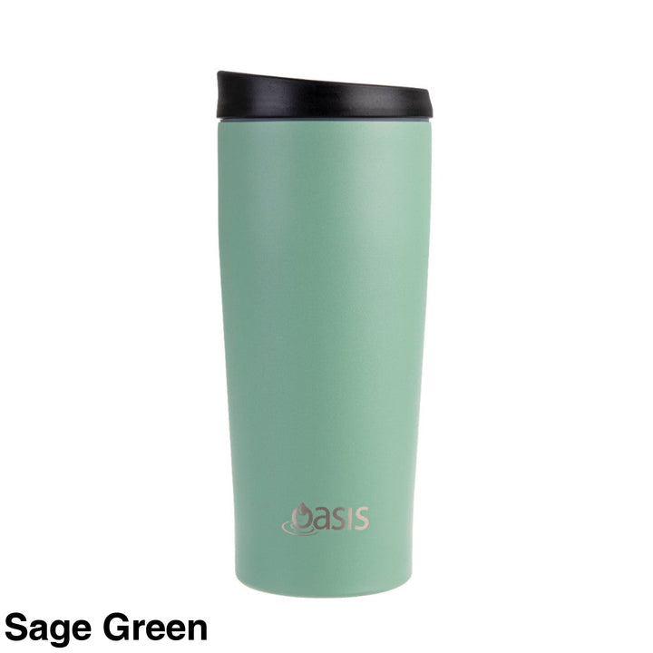 Oasis Stainless Steel Insulated Travel Mug 600Ml Sage Green