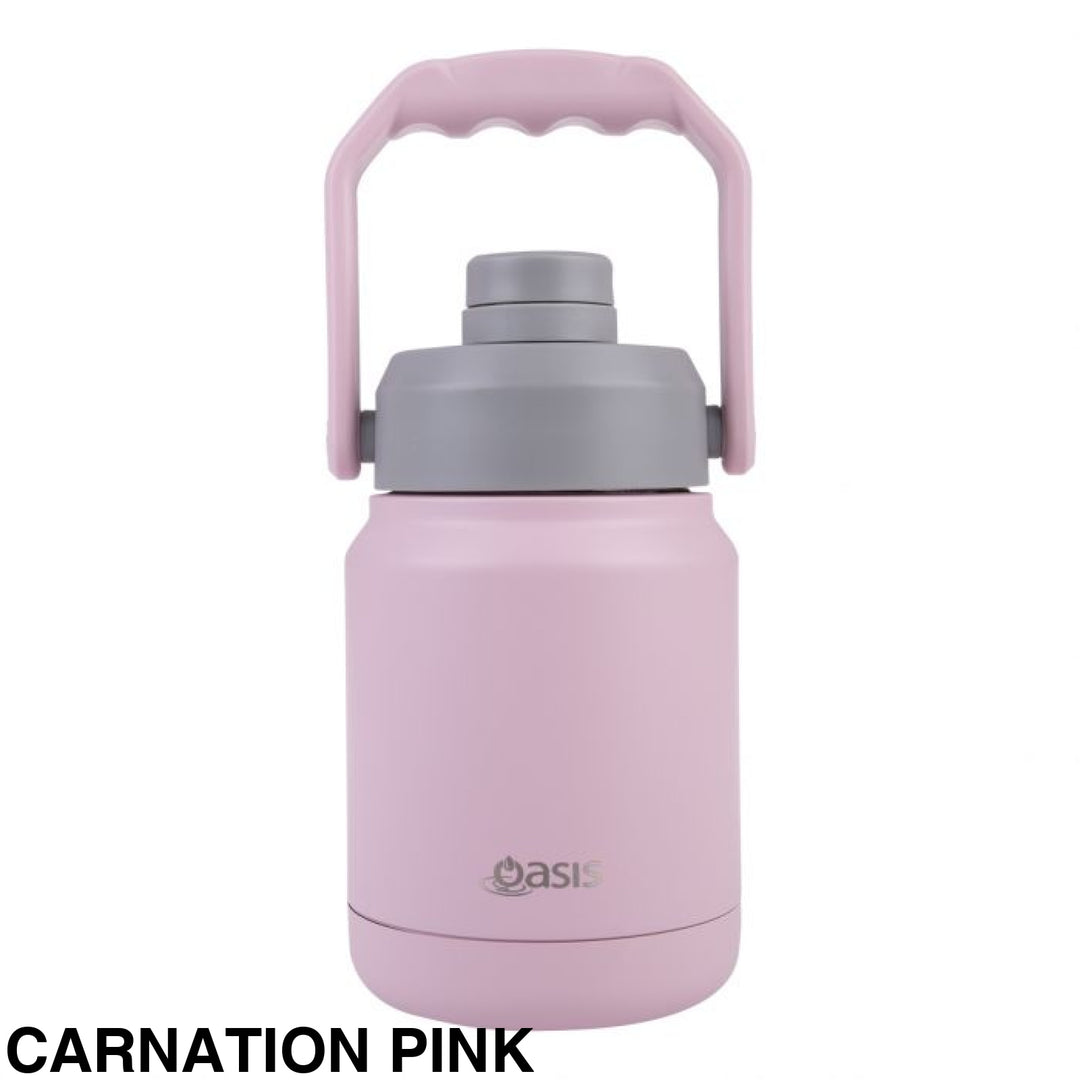 Oasis Stainless Steel Mini Jug W/ Handle 1.2L Carnation Pink