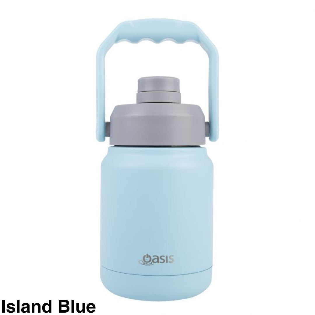 Oasis Stainless Steel Mini Jug W/ Handle 1.2L Island Blue