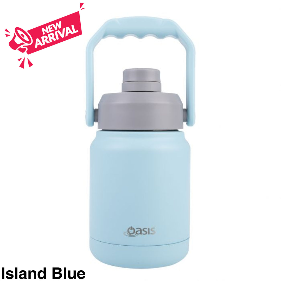 Oasis Stainless Steel Mini Jug W/ Handle 1.2L Island Blue