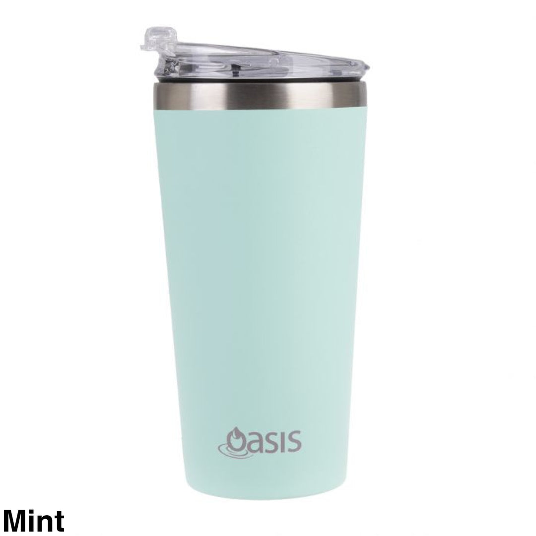 Oasis Stainless Steel Travel Mug 480Ml Mint