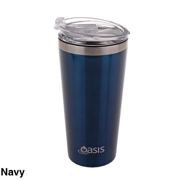 Oasis Stainless Steel Travel Mug 480Ml Navy