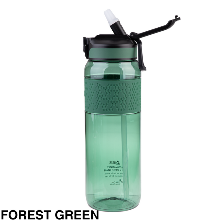 Oasis Tritan Sport Bottle W/ Sipper 1L Forest Green