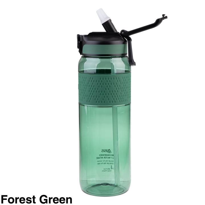 Oasis Tritan Sport Bottle W/ Sipper 1L Forest Green