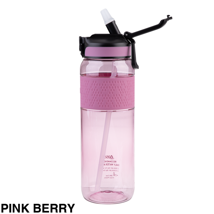 Oasis Tritan Sport Bottle W/ Sipper 1L Pink Berry