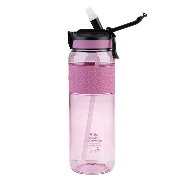 Oasis Tritan Sport Bottle W/ Sipper 1L Pink Berry