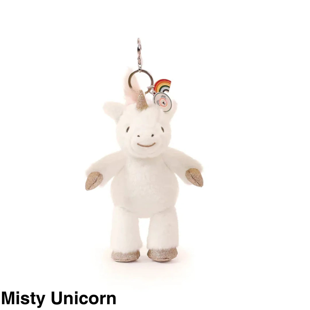 OB Designs Assorted Bag Charm/ Keyring Misty Unicorn