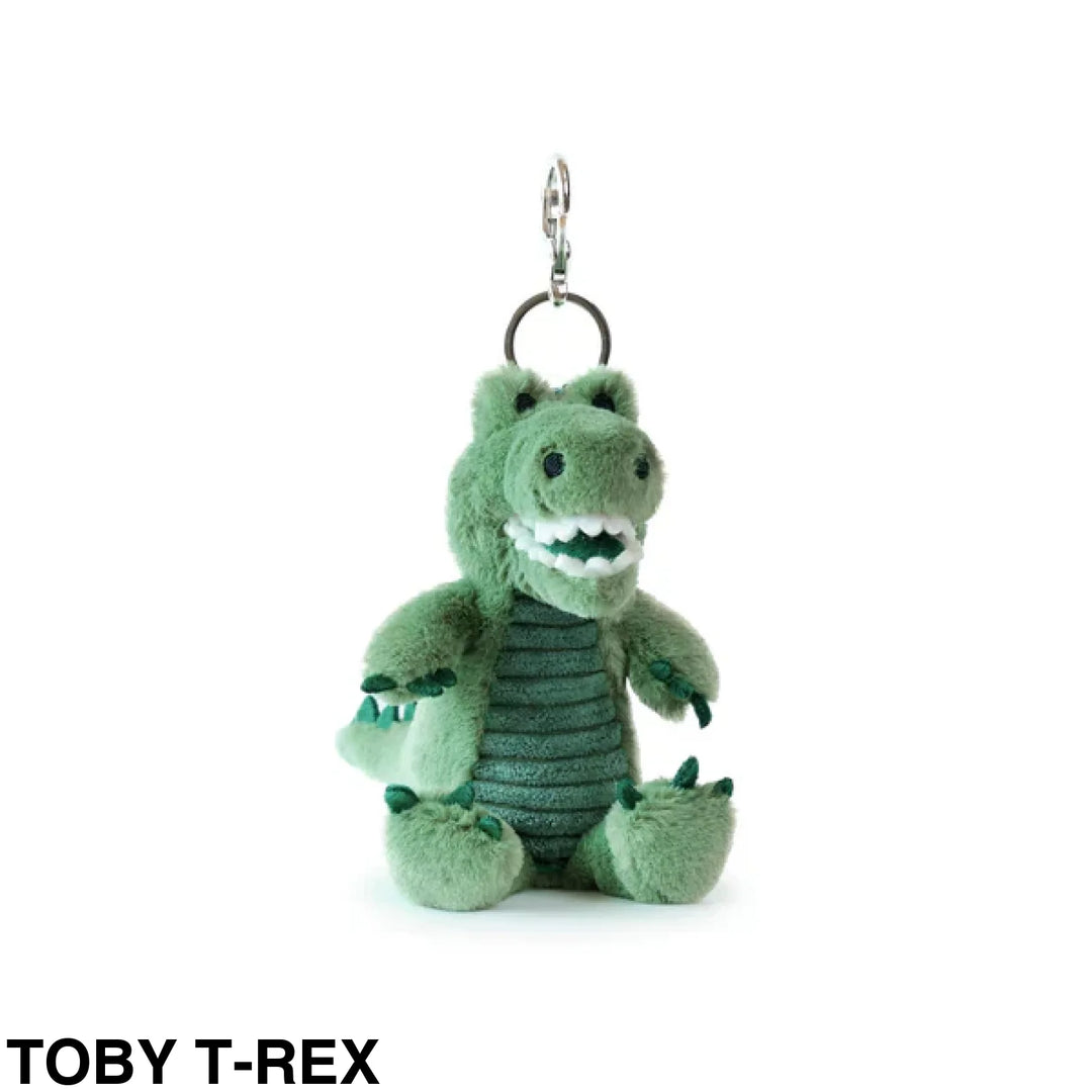 OB Designs Assorted Bag Charm/ Keyring Toby T-Rex