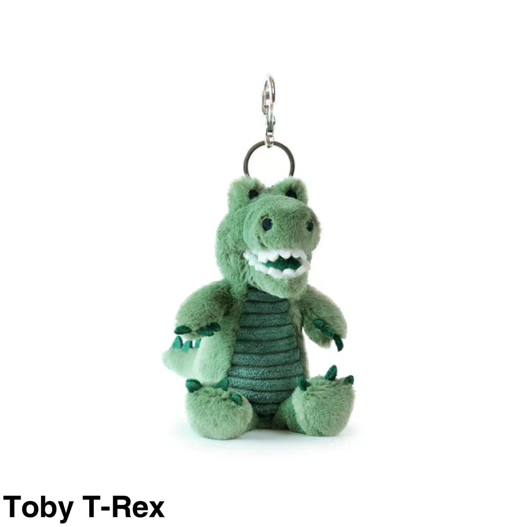 OB Designs Assorted Bag Charm/ Keyring Toby T-Rex