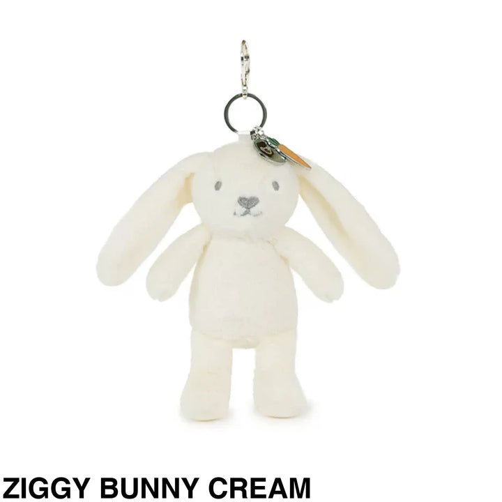 OB Designs Assorted Bag Charm/ Keyring Ziggy Bunny Cream