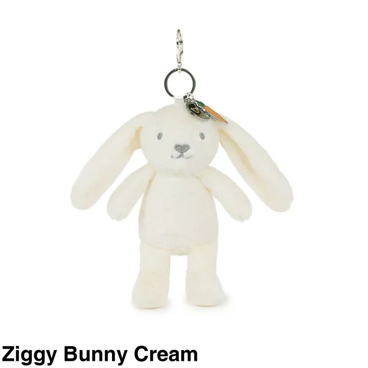 OB Designs Assorted Bag Charm/ Keyring Ziggy Bunny Cream
