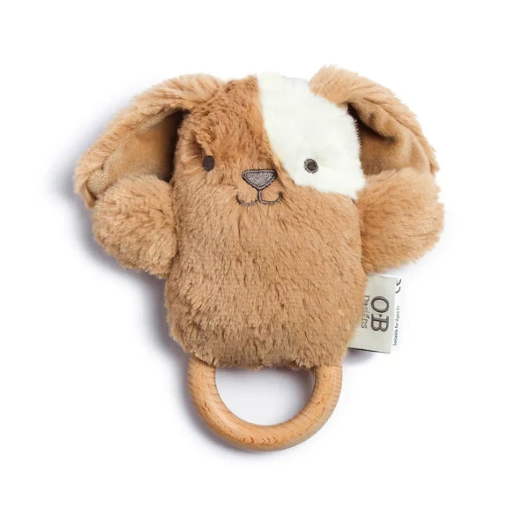Ob Designs Assorted Soft Rattle Toy Duke Dog