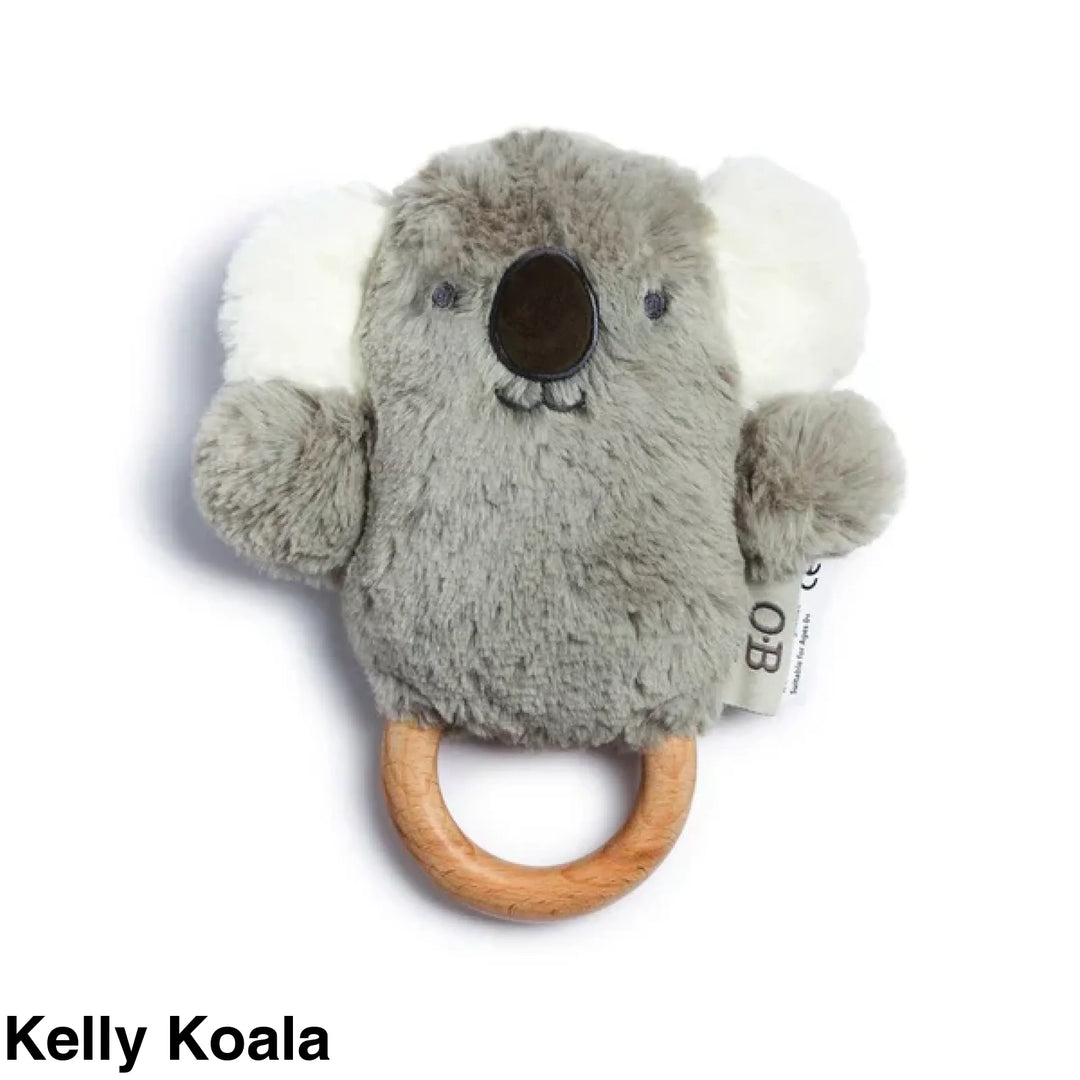 Ob Designs Assorted Soft Rattle Toy Kelly Koala