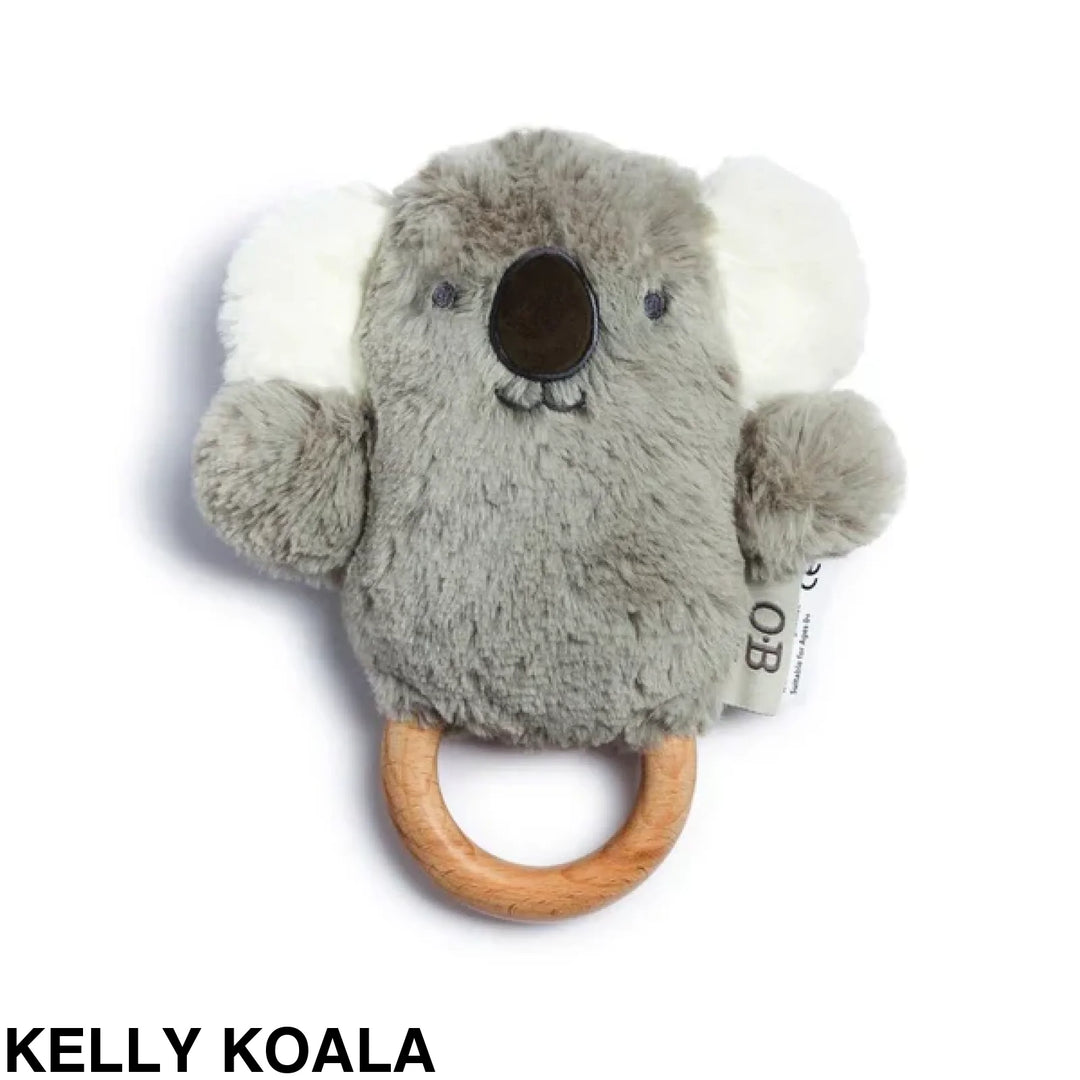 Ob Designs Assorted Soft Rattle Toy Kelly Koala