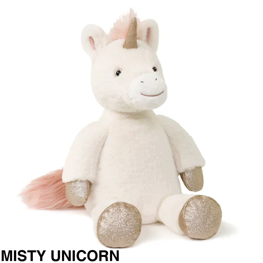 OB Designs Assorted Soft Toy 36-38cm Misty Unicorn