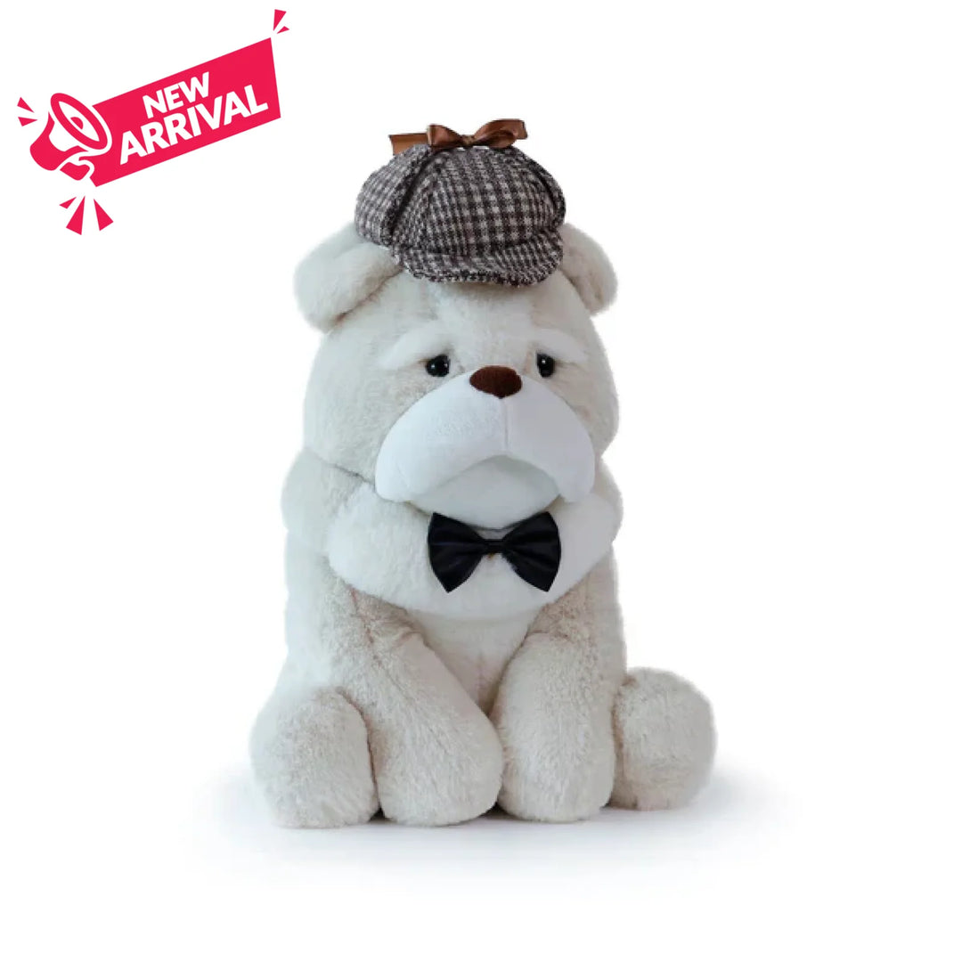 OB Designs Boris Bulldog with hat 26cm