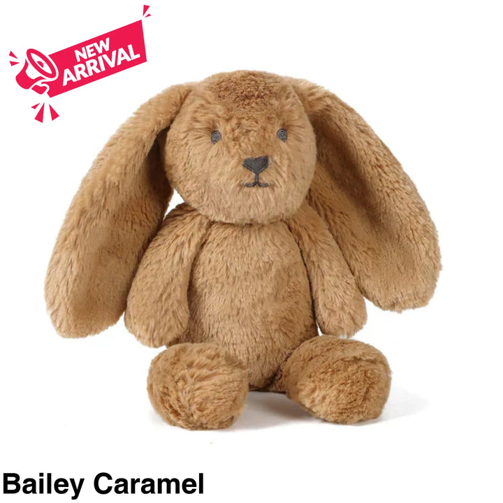 OB Designs Bunny Soft Toy Little 25cm Bailey Caramel