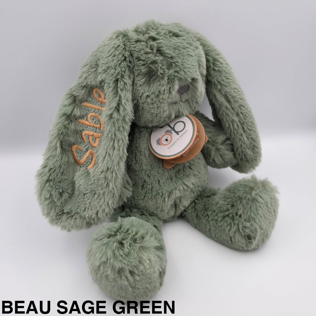 OB Designs Bunny Soft Toy Little 25cm - Original Beau Sage Green
