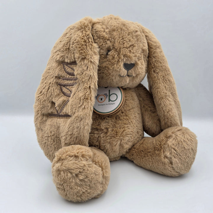 OB Designs Bunny Soft Toy Medium 34cm Bailey Caramel