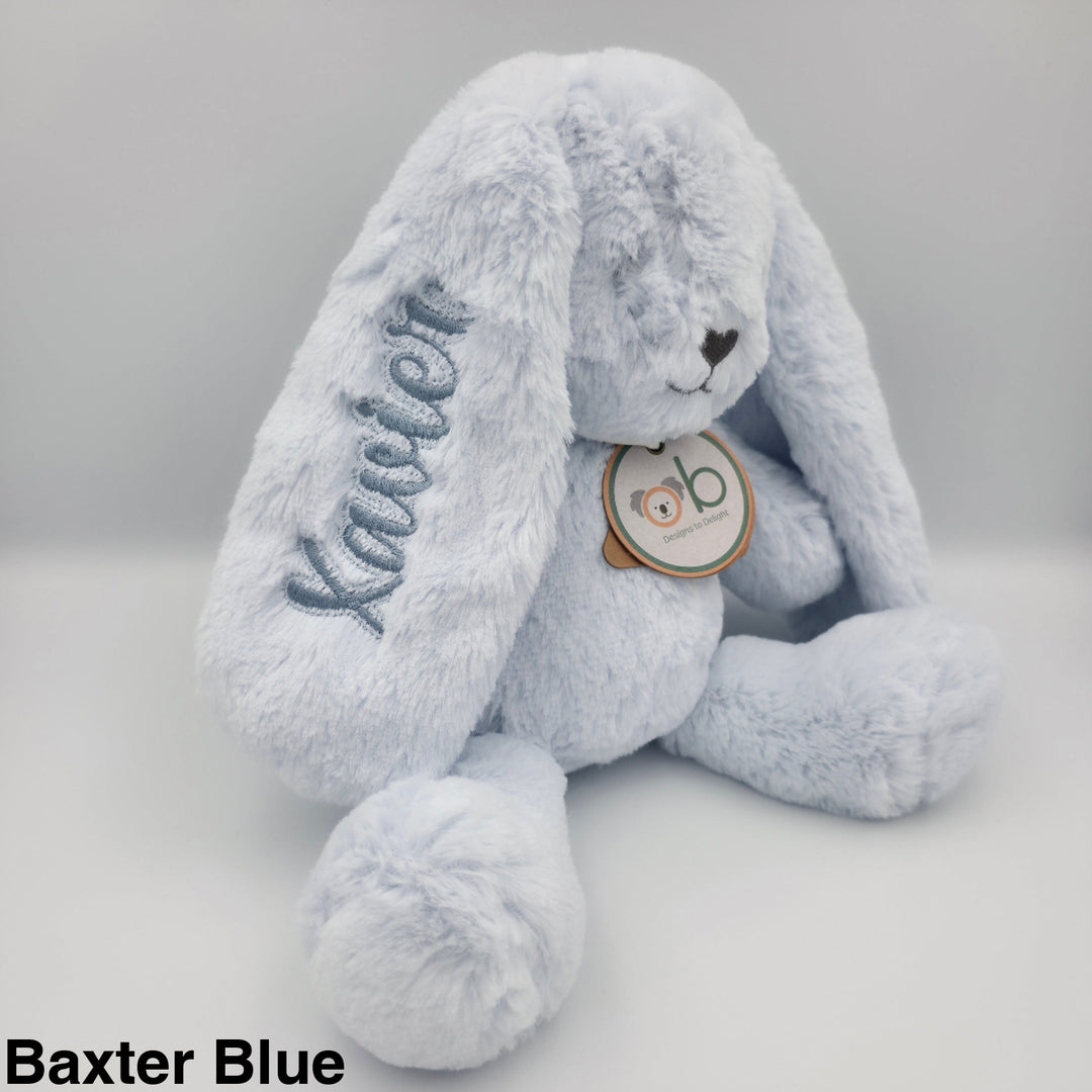 OB Designs Bunny Soft Toy Medium 34cm Baxter Blue