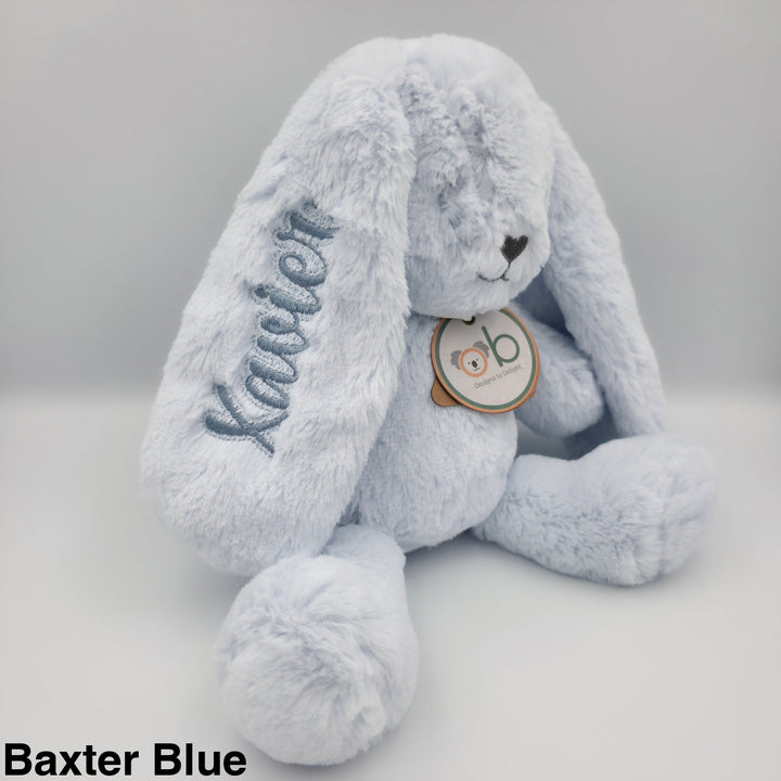 OB Designs Bunny Soft Toy Medium 34cm Baxter Blue